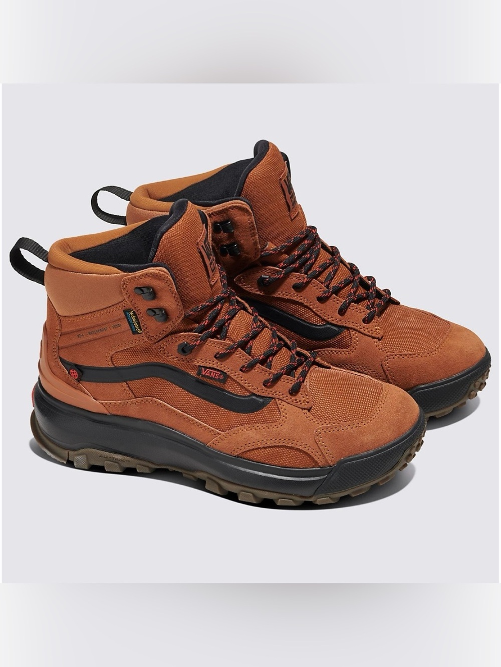 Vans MTE Crestline Waterproof Boots Glazed Ginger Brown Men’s Sz 5.5 / Woman’s 7
